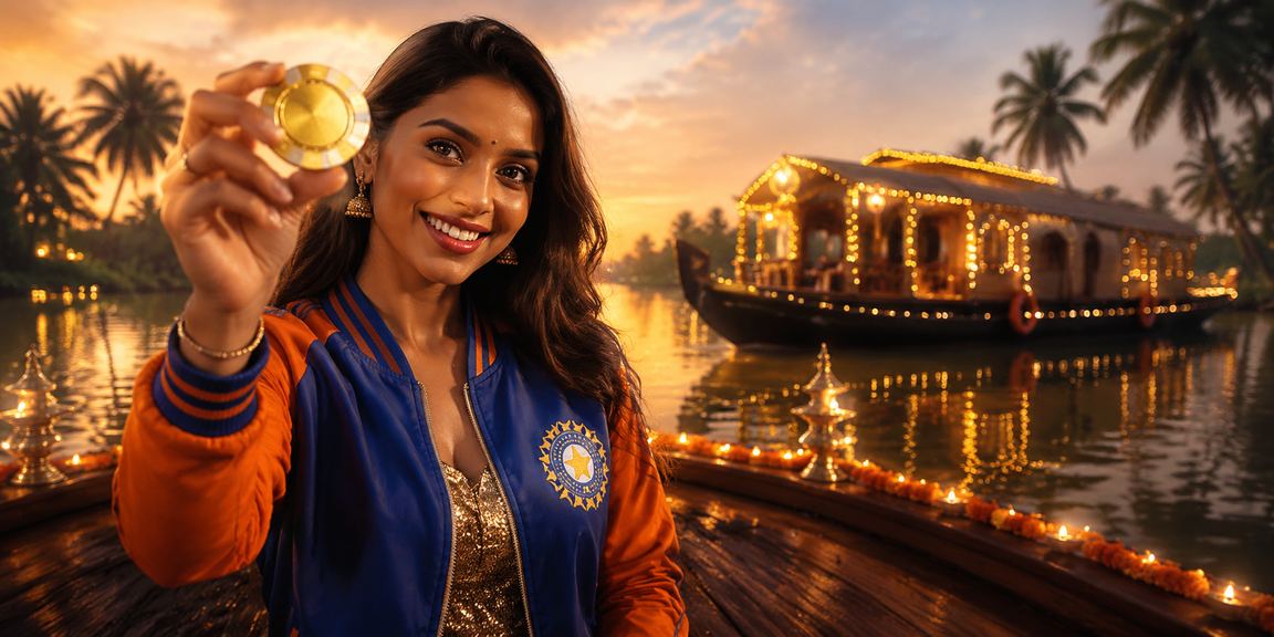 Kerala backwaters with cricket betting and festival celebration